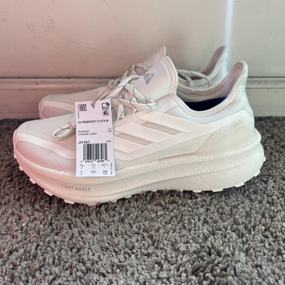 Adidas Ultraboost 5 GTX Shoes Womens Size 9 White Light BOOST Continental JI1387 - Picture 5 of 15